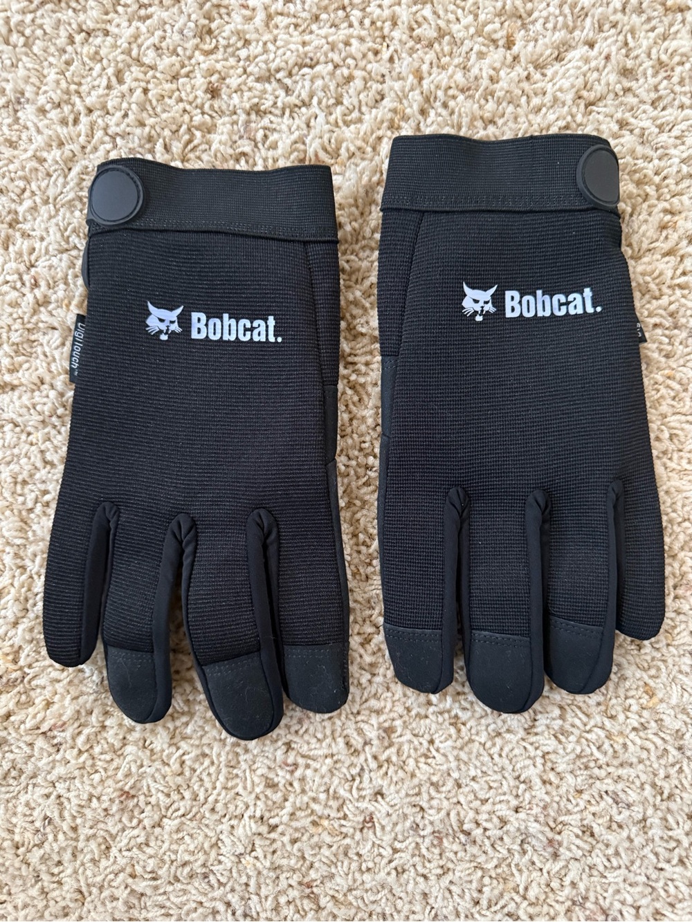 Bobcat Black Work Gloves with Touchscreen Tips